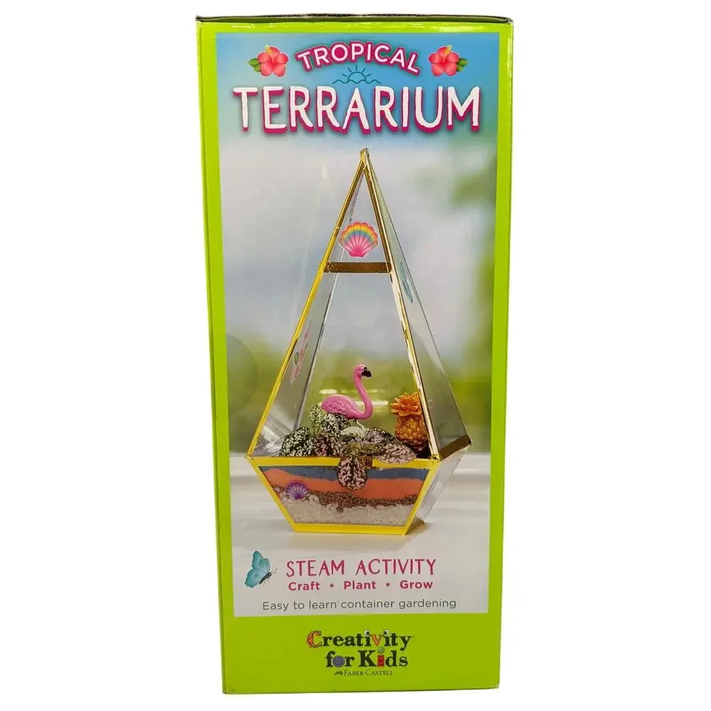 Creativity for Kids Faber-Castell Tropical Terrarium Kit Science Gardening NEW